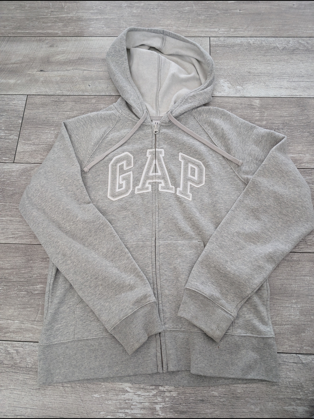 Gray GAP Zip Up Sweater